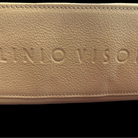 Plinio Visona tan pebbled leather shoulderbag excellent condition - Picture 3 of 5